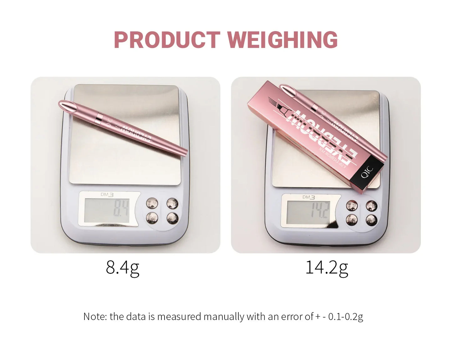 QIC Waterproof 4-Tip Micro Brow Pen