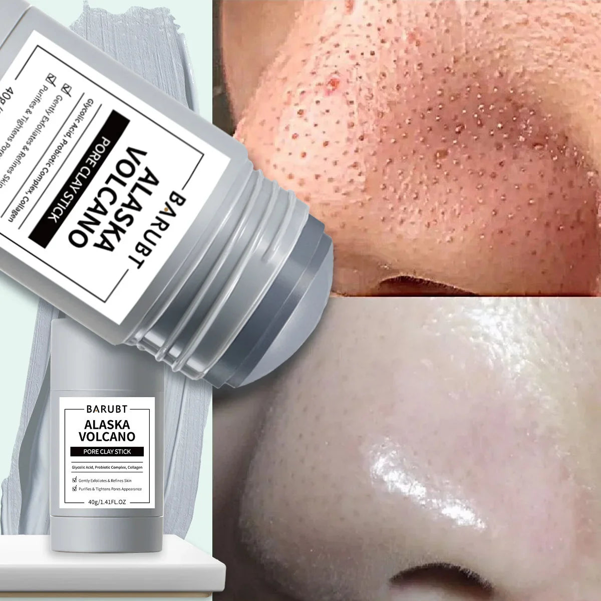 Alaska Mugwort Volcano Mask Stick – Pore & Acne Care 40g