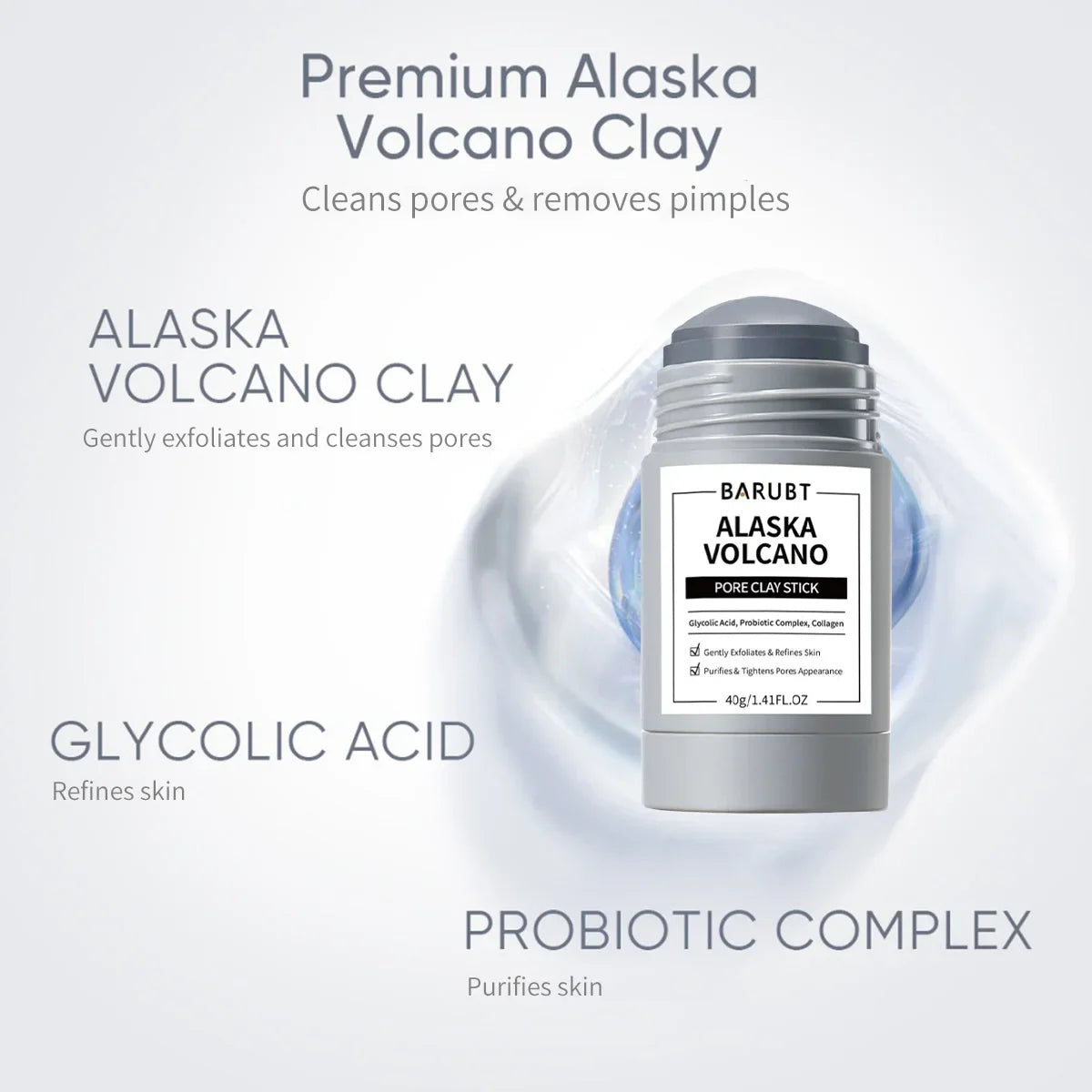 Alaska Mugwort Volcano Mask Stick – Pore & Acne Care 40g