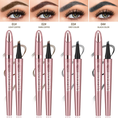 QIC Waterproof 4-Tip Micro Brow Pen