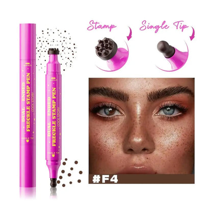 Dual-Ended Waterproof Freckle Stamp Pen (Natural, Long-Lasting)
