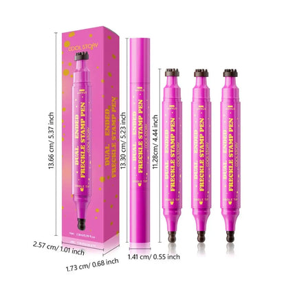 Dual-Ended Waterproof Freckle Stamp Pen (Natural, Long-Lasting)