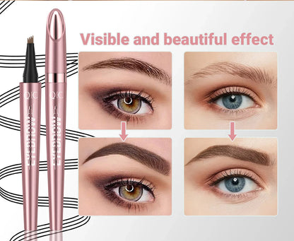 QIC Waterproof 4-Tip Micro Brow Pen