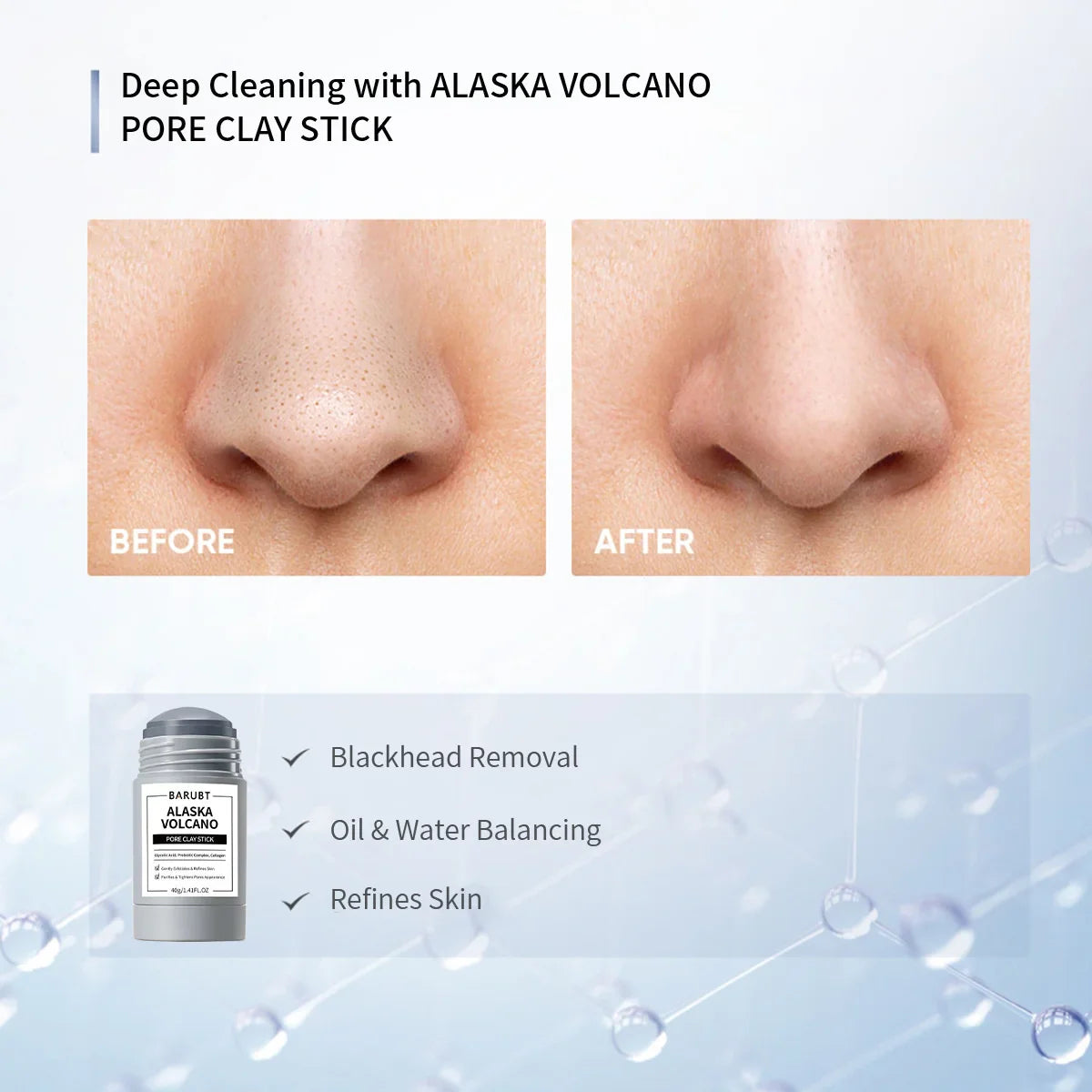 Alaska Mugwort Volcano Mask Stick – Pore & Acne Care 40g