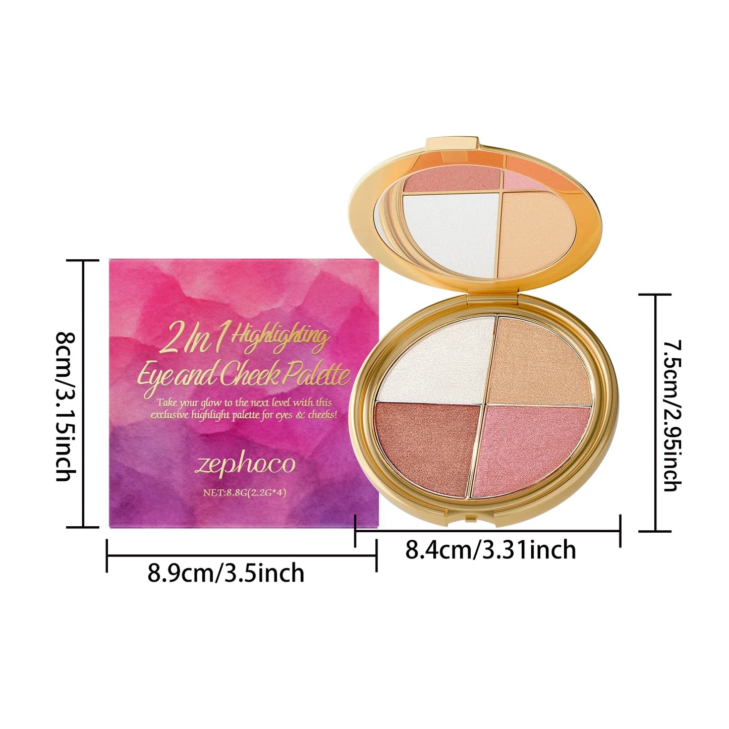 3-in-1 Glow Face Palette