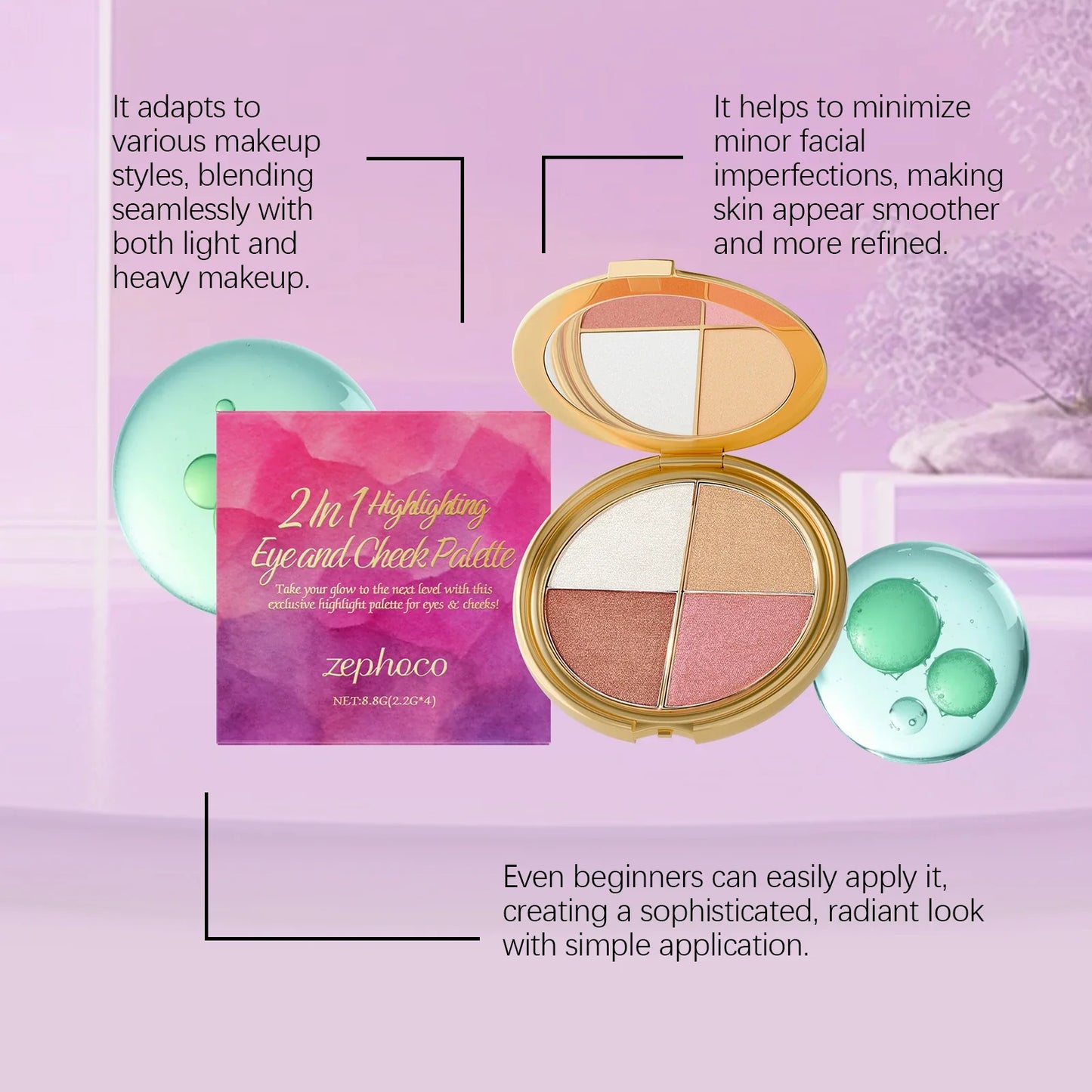 3-in-1 Glow Face Palette