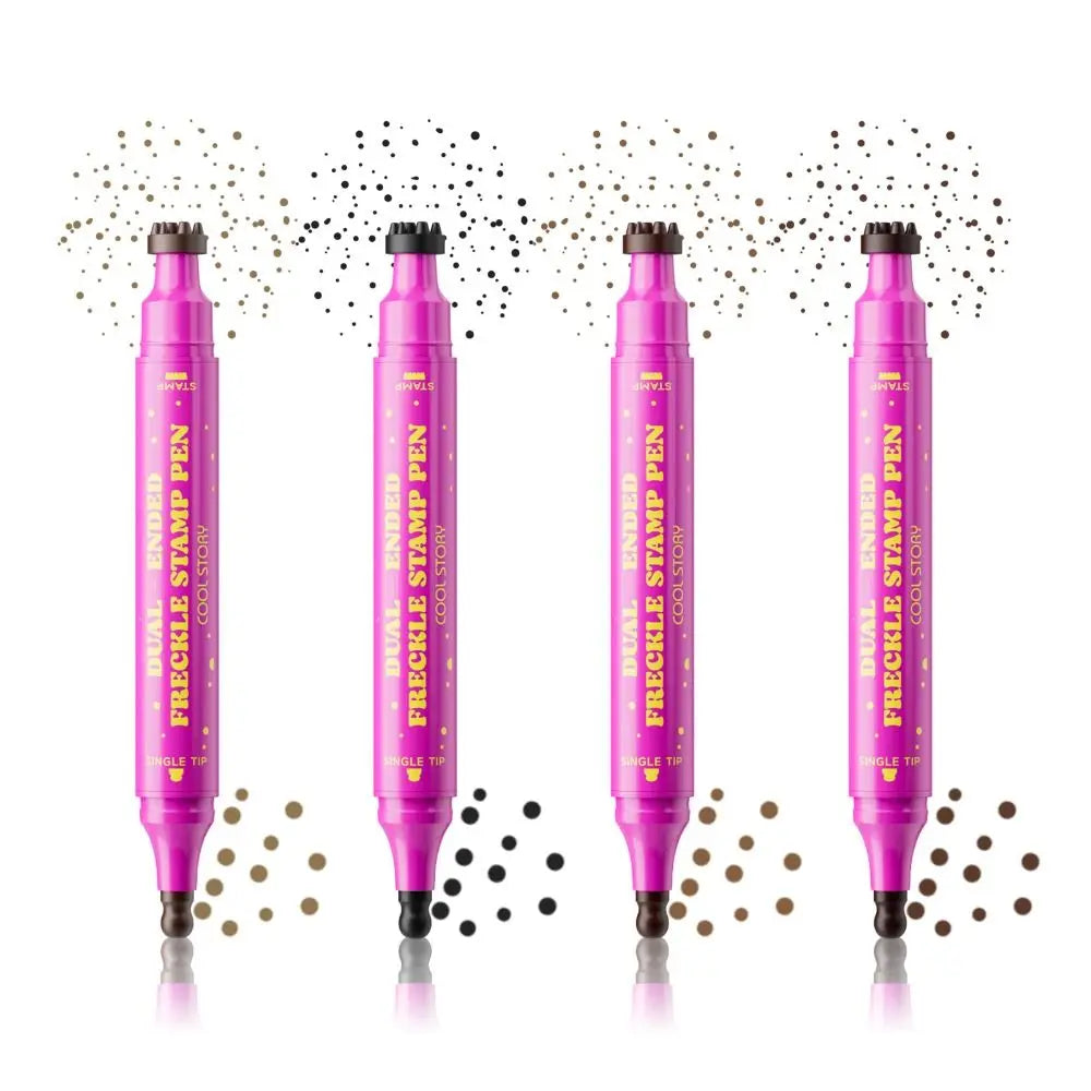 Dual-Ended Waterproof Freckle Stamp Pen (Natural, Long-Lasting)