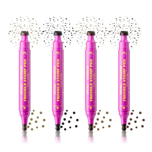 Dual-Ended Waterproof Freckle Stamp Pen (Natural, Long-Lasting)