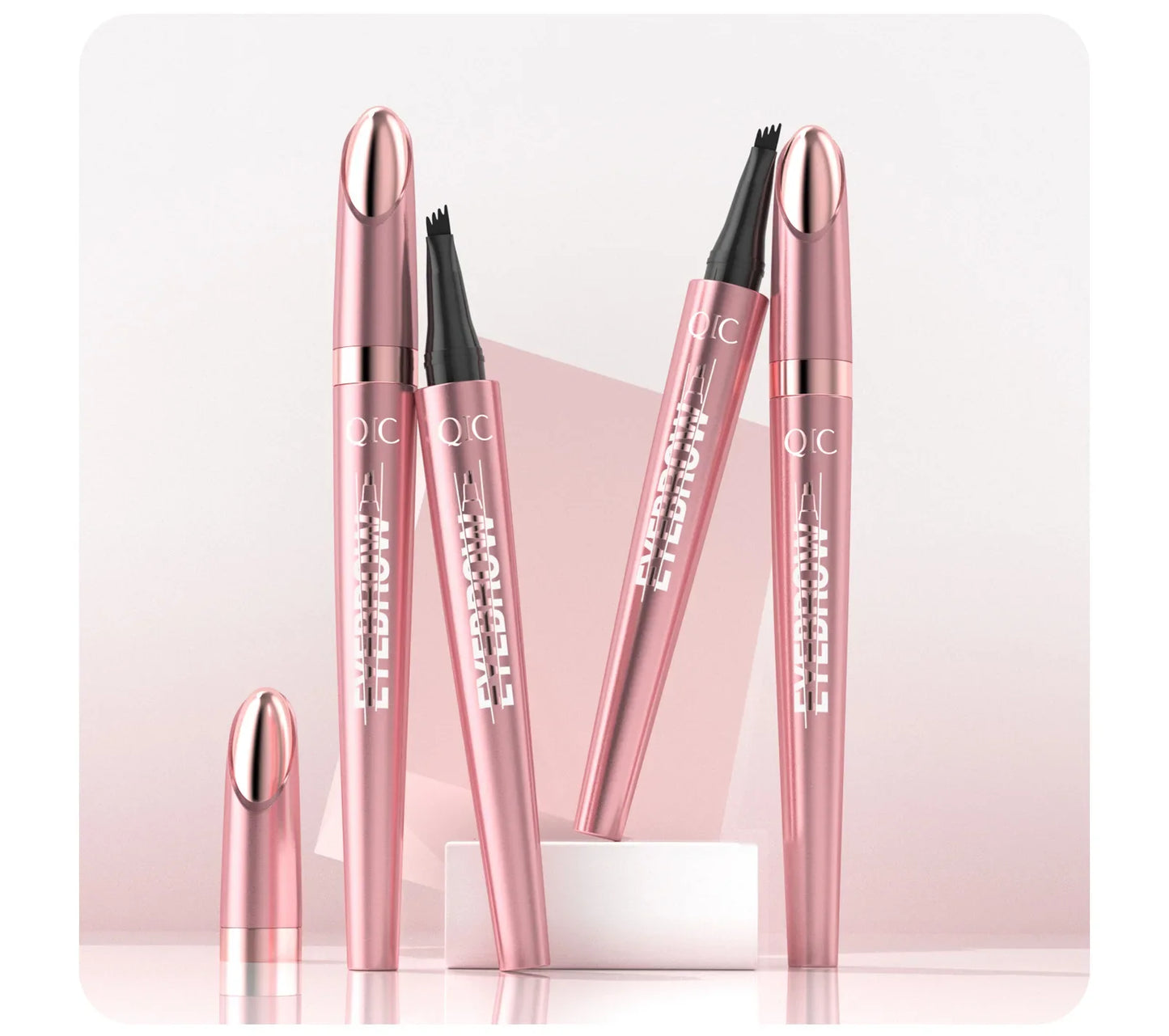 QIC Waterproof 4-Tip Micro Brow Pen