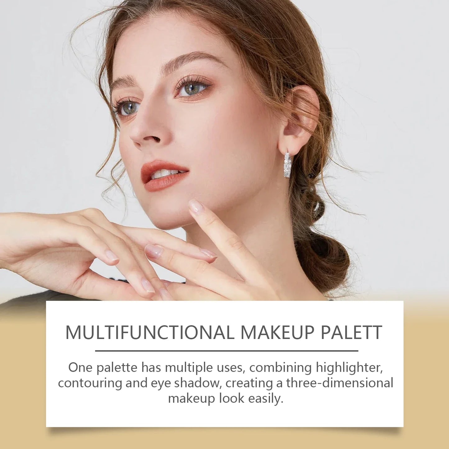 All-in-One Glow Makeup Palette – Glitter Eyeshadow, Highlighter & Blush