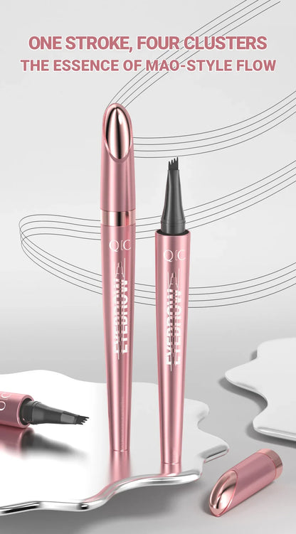 QIC Waterproof 4-Tip Micro Brow Pen